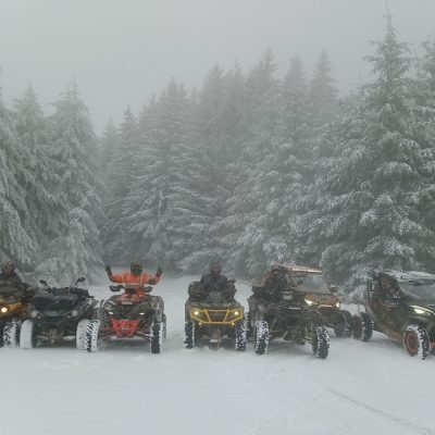 Quad 63_Randonnee extreme_hiver_Quad buggy_sapins couverts de neige